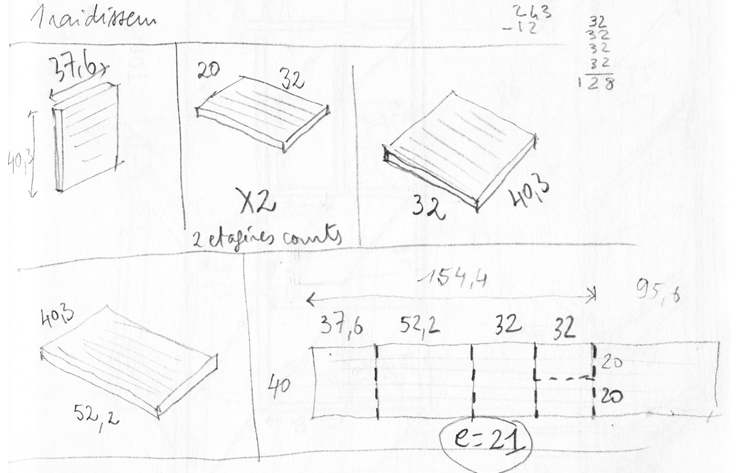 meuble de cuisine croquis