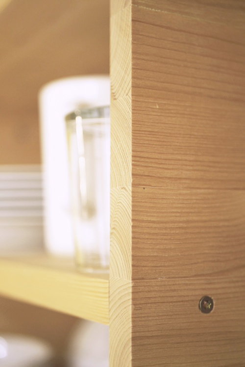 détail meuble en bois design